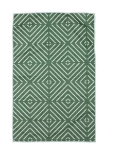 Ladelle Benton Kitchen Towel Green 4 Pack in Green