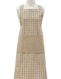 Ladelle Hemingway Crossback Apron in Taupe