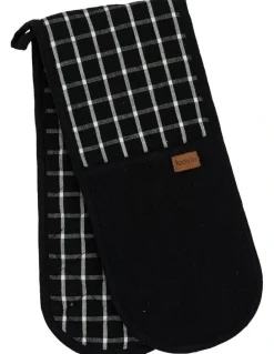 Ladelle Hemingway Double Oven Mitt in Black
