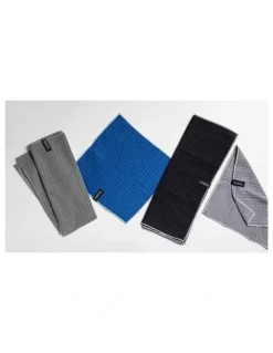 Ladelle Mega Waffle Microfibre Dishcloth 3 Pack in Grey