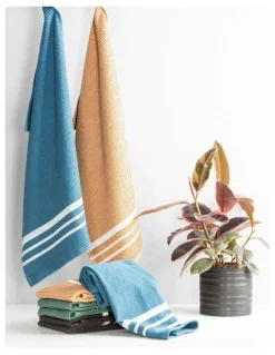 Ladelle Terry Kitchen Towel 2 Pack in Black