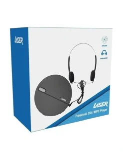 LASER Laser CD MP3 Player with Anti-Skip and Headphones CDP-WM03-388