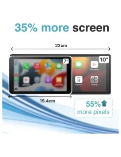 LASER Laser 10.26 Inch Portable CarPlay and Android Auto Touchscreen NAVC-10CP-235