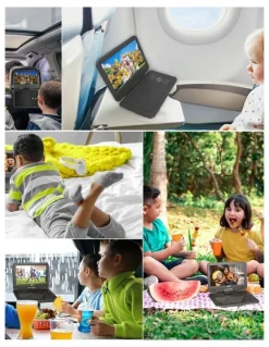 LASER Laser 10 Inch Portable DVD Player With Anti-Skip Technology DVD-PT-10D