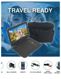 LASER Laser 10 Inch Portable DVD Player With Anti-Skip Technology DVD-PT-10D