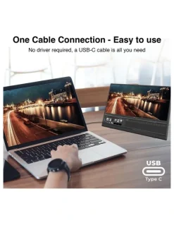 LASER Laser 14 Inch USB-C Portable Monitor With Mini HDMI PC-14PTMB-004