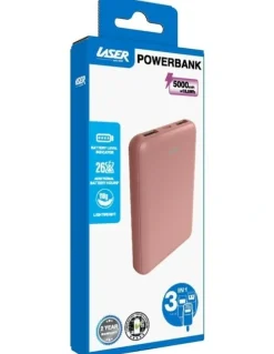 LASER Laser 5000mAh Power Bank With Battery Indicator PB-5K24CL-292