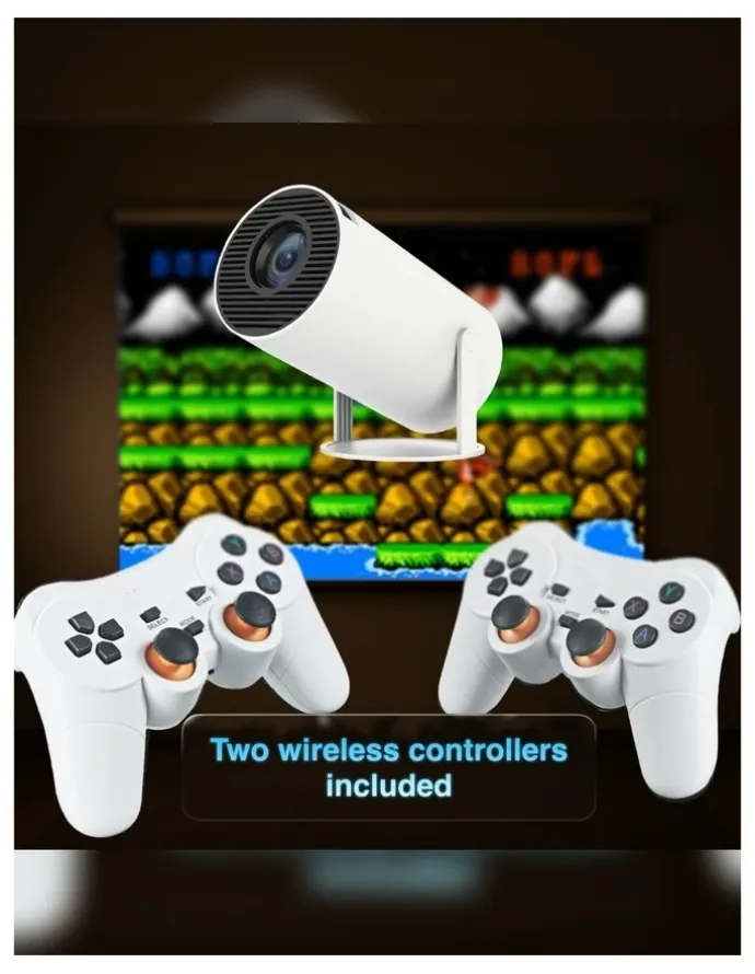 LASER Laser Smart Projector With 50 Games And Two Controllers PJ-GH801W-151