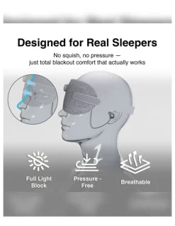 LASER Laser Smart Sleeping Mask With Bluetooth Earphones AO-SM25GY-328