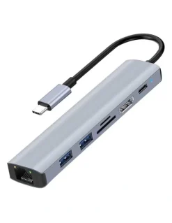 LASER Laser USB-C Multiport Hub with 4K HDMI Ethernet and 100W PD