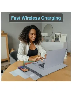 LASER Laser Wireless Charging Laptop Sleeve and Mousepad 16 Inch WC-S16G-846
