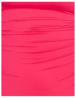 Lauren Ralph Lauren Beach Halter Neck Bandeau Swimsuit in Pink