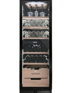 LECAVIST LECAVIST Wine Cabinet - 209 Bottle - Dual Zone - Built-In - Black