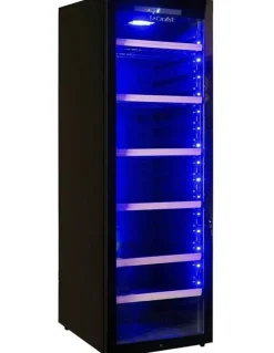 LeCavist Wine Cabinet Fridge 248 Bottle Single Zone Freestanding in Black