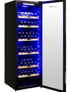 LeCavist Wine Cabinet Fridge 248 Bottle Single Zone Freestanding in Black