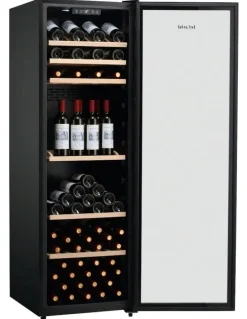 LeCavist Wine Cabinet Fridge 168 Bottle Single Zone Freestanding in Black
