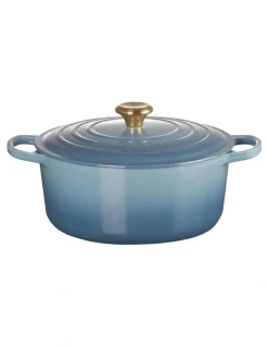 Le Creuset Signature Round Casserole 28cm/ 6.7L in Chambray
