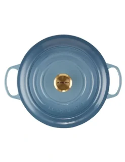 Le Creuset Signature Round Casserole 28cm/ 6.7L in Chambray