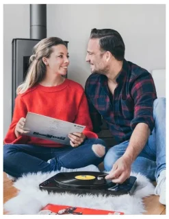 Lenco Bluetooth Turntable with Direct Encoding in Black