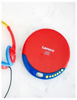 Lenco Kids CD player with rechargeable battery and headphones