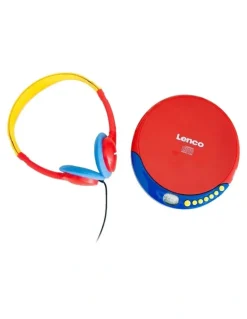 Lenco Kids CD player with rechargeable battery and headphones