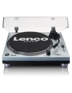 Lenco Lenco Professional Direct-Drive Turntable in Metallic