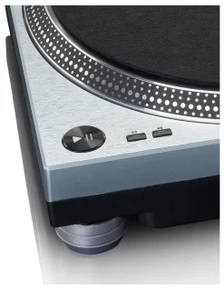 Lenco Lenco Professional Direct-Drive Turntable in Metallic