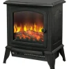 LENOXX Electric 1000W to 2000W Fireplace Heater with Realistic Log Flame Display