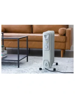 Lenoxx 11-Fin Oil Column/ Free-Standing Heater in White