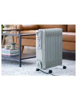 Lenoxx 11-Fin Oil Column/ Free-Standing Heater in White