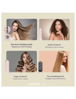 LENOXX Hair Dryer Multi-Styler With Adjustable Heat Settings