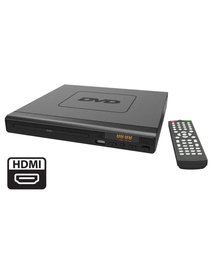 Lenoxx HDMI DVD Player with Remote Control in Black