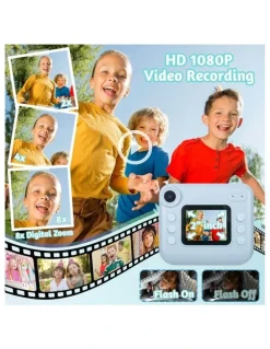 LENOXX Instant Print Camera With Dual Lens And 1080P HD Video 48MP in Blue