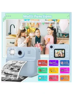 LENOXX Instant Print Camera With Dual Lens And 1080P HD Video 48MP in Blue