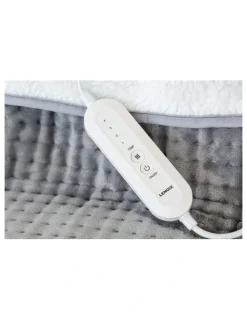 LENOXX Plush Flannel Fleece Foot Warmer with 4 Temperature Settings in Dark Grey
