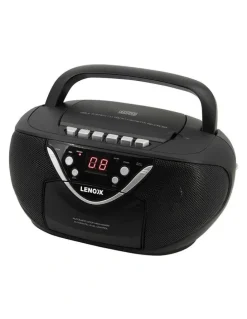 Lenoxx Portable CD/Cassette Player with AM/FM Radio Speaker