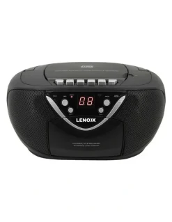 Lenoxx Portable CD/Cassette Player with AM/FM Radio Speaker