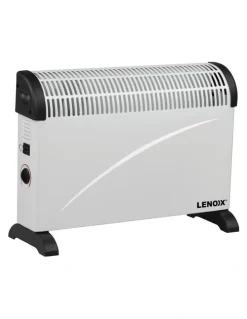 Lenoxx Portable Convector Heater 2000W 3 Heat Settings in White