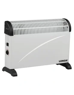 Lenoxx Portable Convector Heater 2000W 3 Heat Settings in White