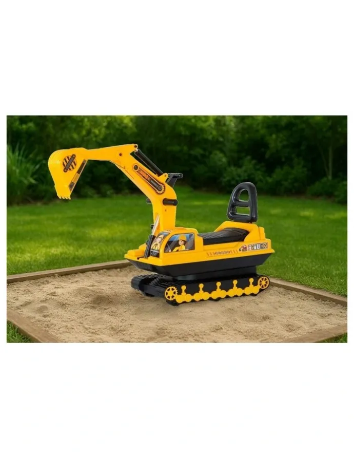 LENOXX Ride-on Excavator With Sturdy Track and Dual Operation Levers to Scoop
