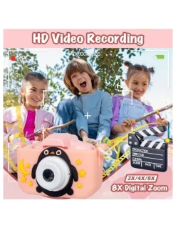LENOXX 4x Zoom and HD Video Recording Digital Dual Lens Camera