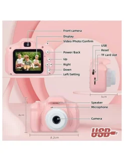 LENOXX 4x Zoom and HD Video Recording Digital Dual Lens Camera