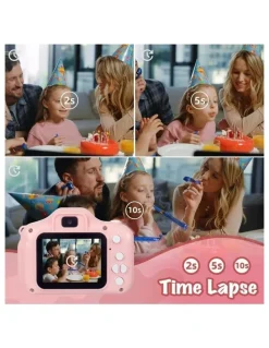 LENOXX 4x Zoom and HD Video Recording Digital Dual Lens Camera