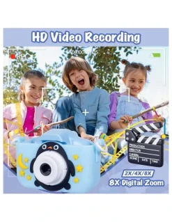 LENOXX 4x Zoom and HD Video Recording Digital Dual Lens Camera