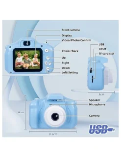 LENOXX 4x Zoom and HD Video Recording Digital Dual Lens Camera