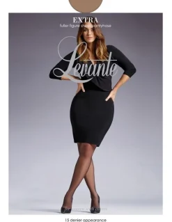 Levante Extra Fuller Figure Sheer Pantyhose in Suede