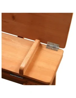 Levede Adjustable UV Resistant Wooden Sandbox 112cm in Brown