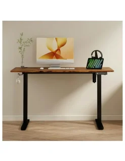 Levede Height Adjustable Gaming Electric Standing Desk 120cm in Vintage Oak