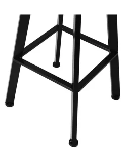 Levede Industrial Swivel Bar Stool 2x in Black