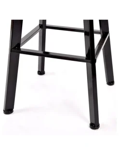 Levede Industrial Wood Chair Set Pub Bar Table Barstools 3 Pieces in Multi